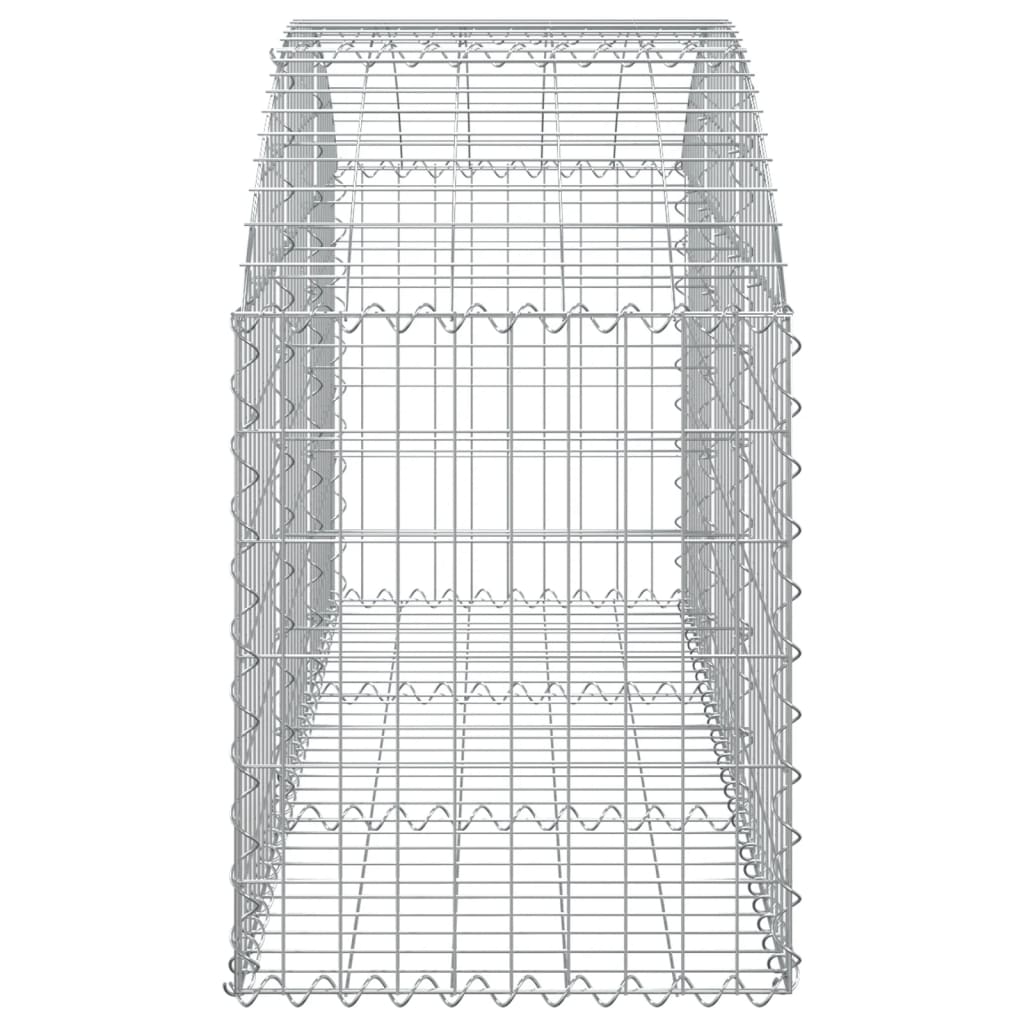 Coș gabion arcuit, 150x50x60/80 cm, fier galvanizat