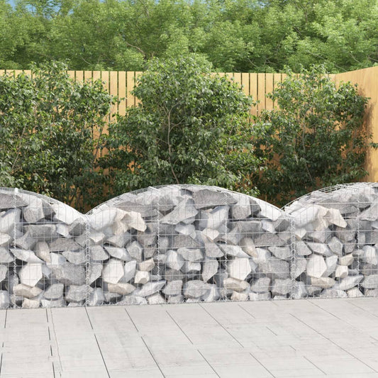 Coș gabion arcuit, 150x50x60/80 cm, fier galvanizat