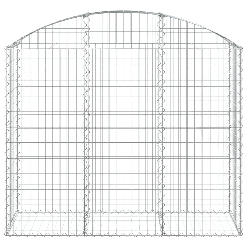 Coș gabion arcuit, 150x50x120/140 cm, fier galvanizat