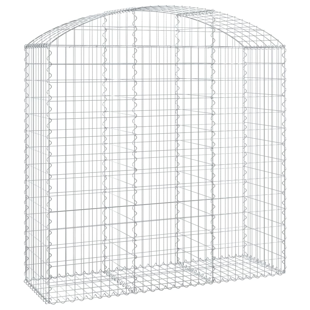 Coș gabion arcuit, 150x50x140/160 cm, fier galvanizat