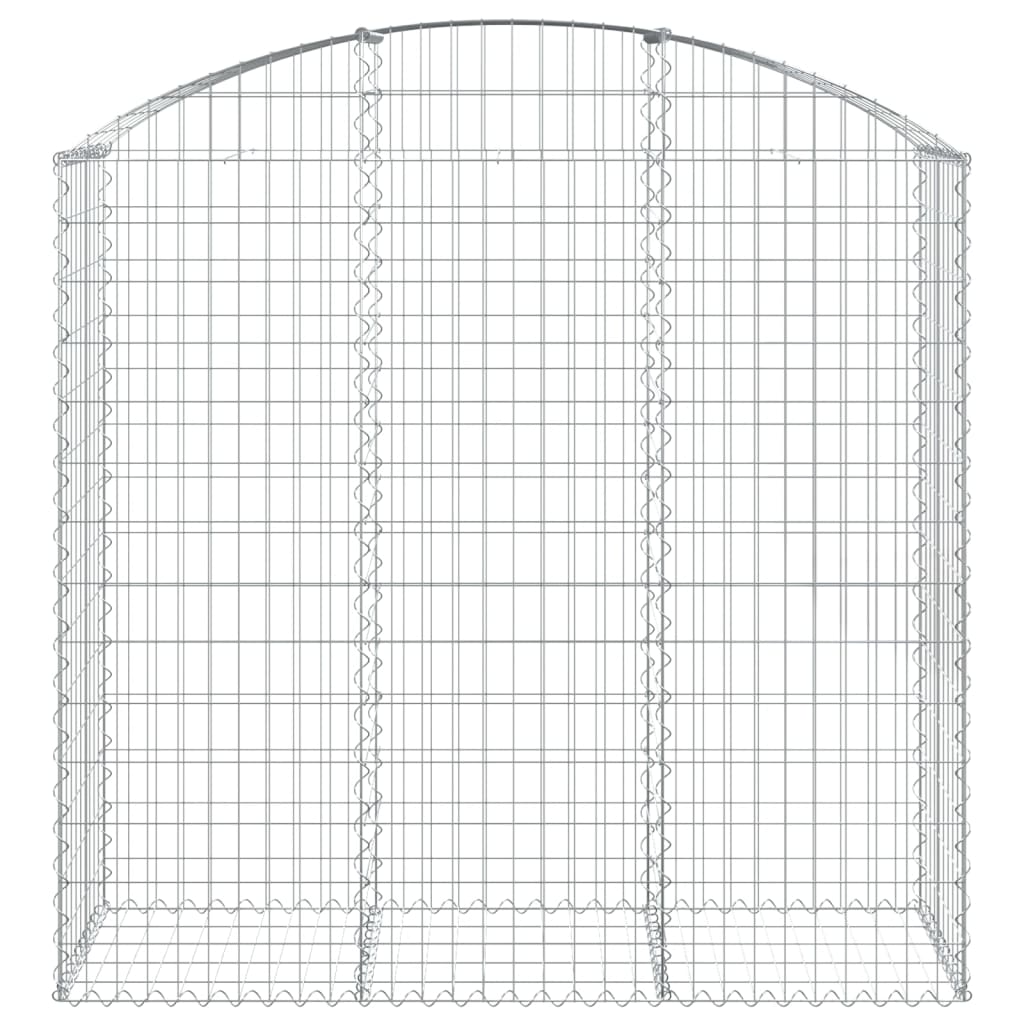 Coș gabion arcuit, 150x50x140/160 cm, fier galvanizat