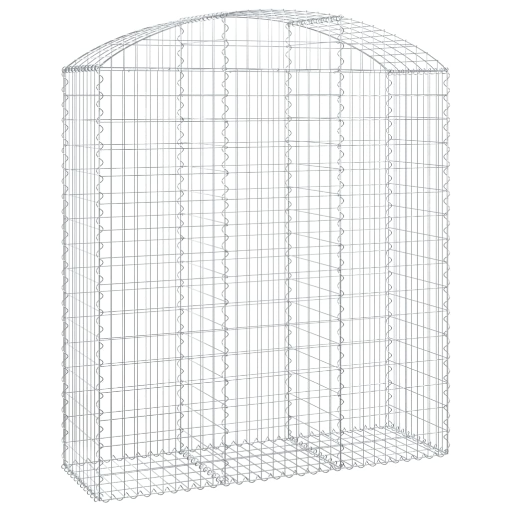 Coș gabion arcuit, 150x50x160/180 cm, fier galvanizat
