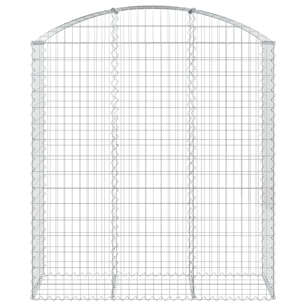 Coș gabion arcuit, 150x50x160/180 cm, fier galvanizat
