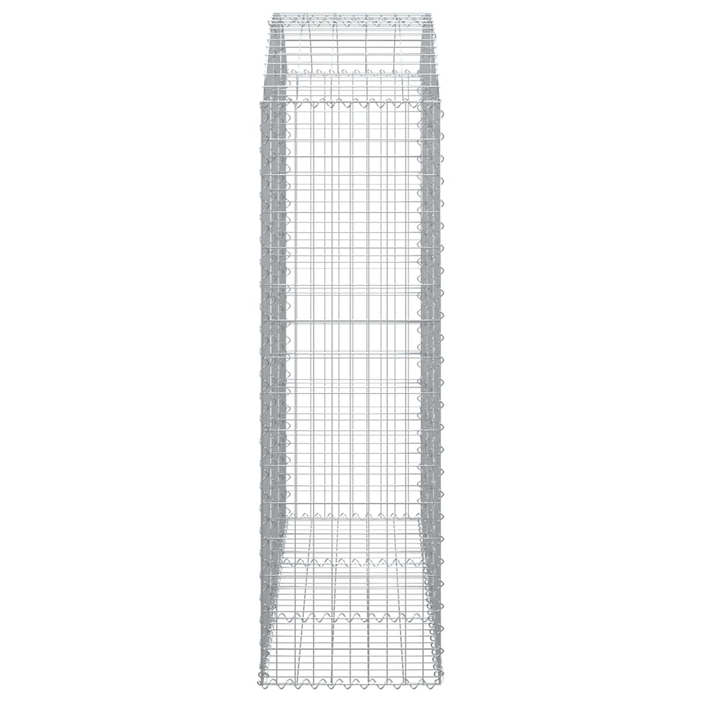 Coș gabion arcuit, 150x50x160/180 cm, fier galvanizat