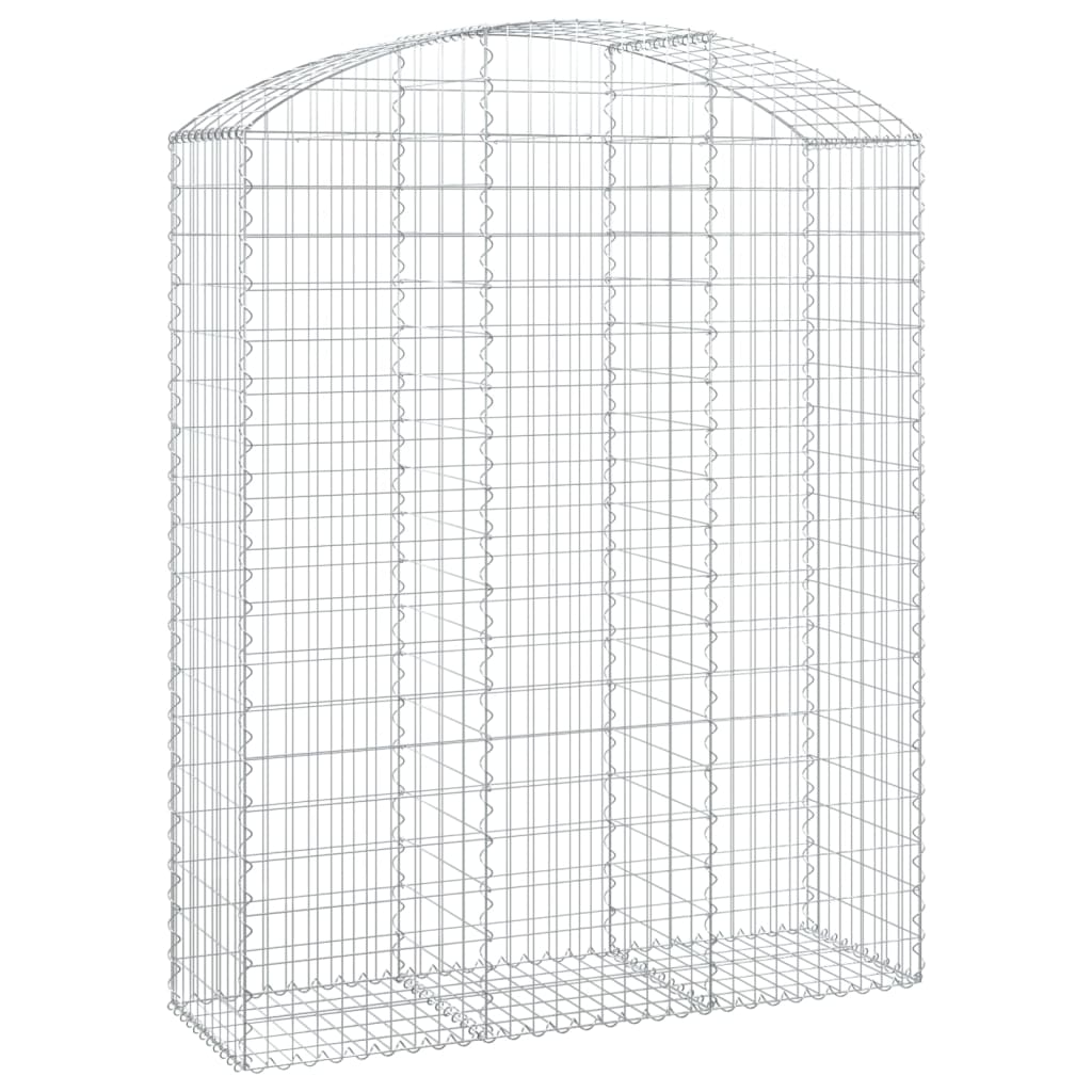 Coș gabion arcuit, 150x50x180/200 cm, fier galvanizat