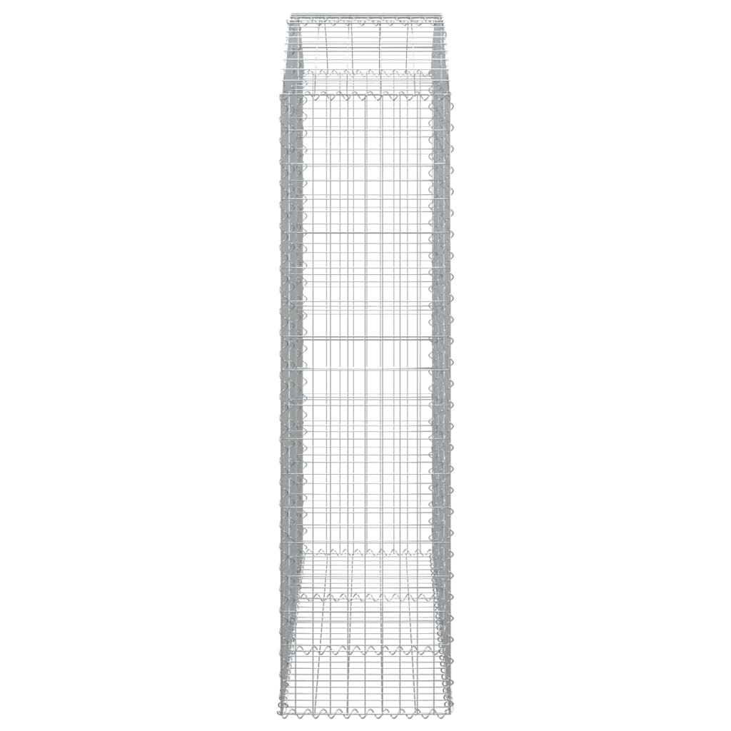 Coș gabion arcuit, 150x50x180/200 cm, fier galvanizat
