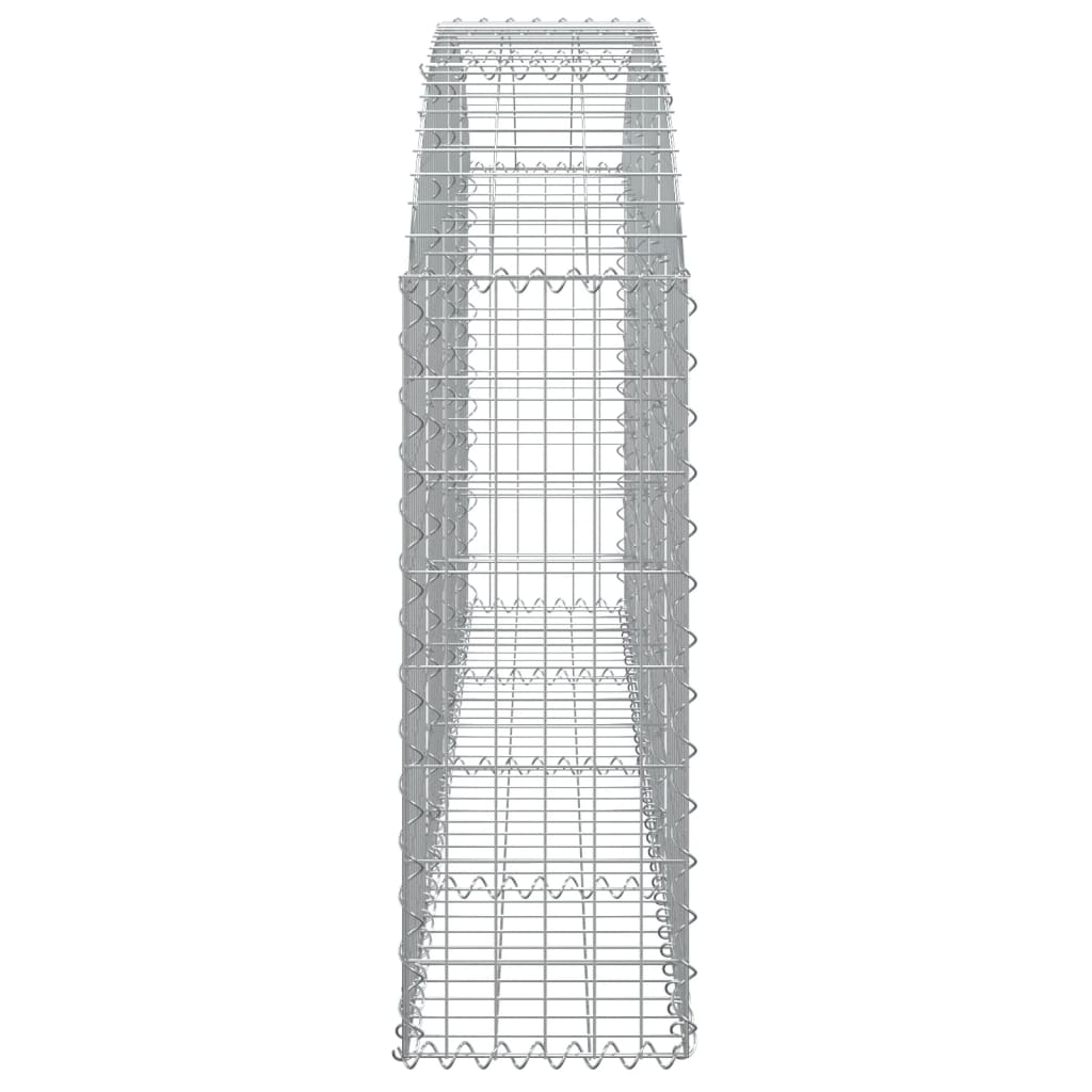 Coș gabion arcuit 200x30x80/100 cm fier galvanizat