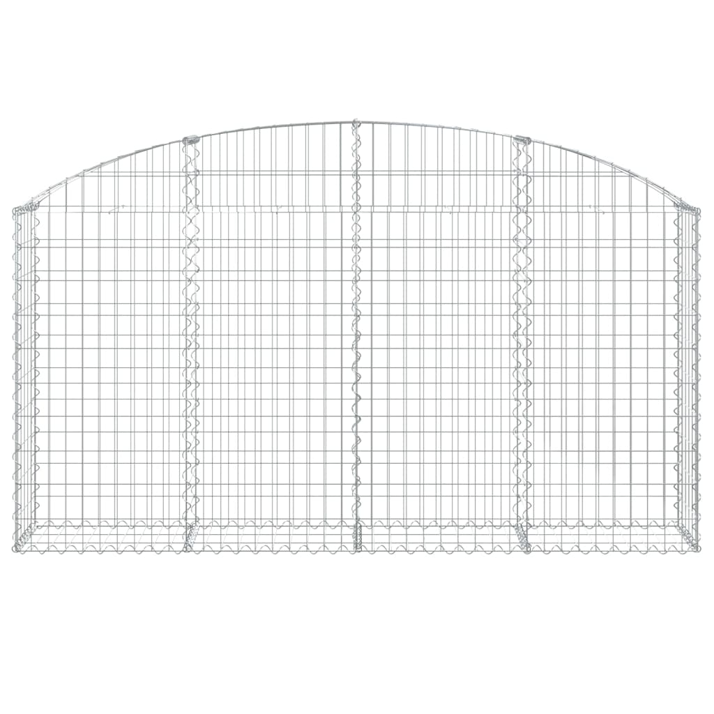 Coș gabion arcuit 200x30x100/120 cm fier galvanizat