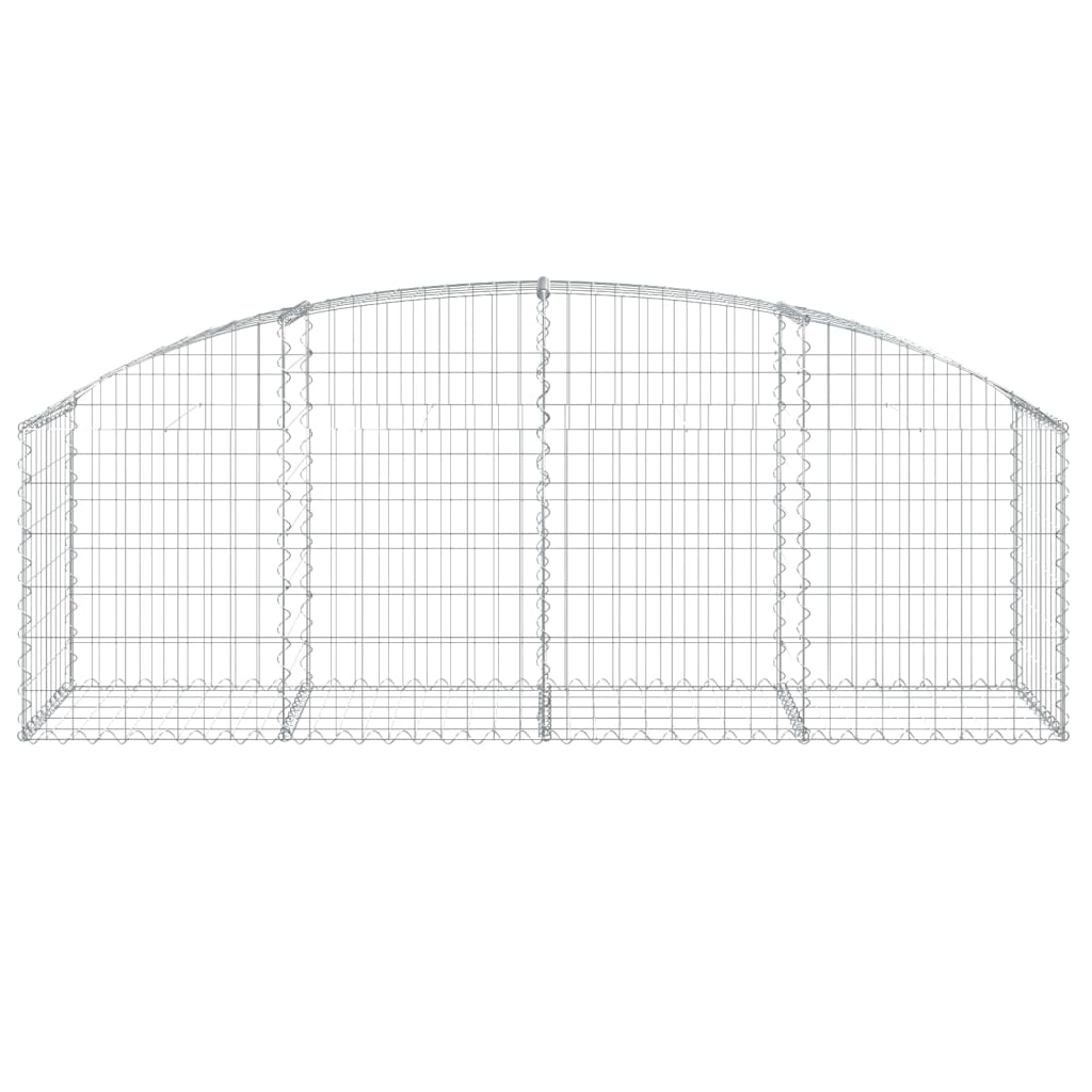 Coș gabion arcuit 200x50x60/80 cm fier galvanizat
