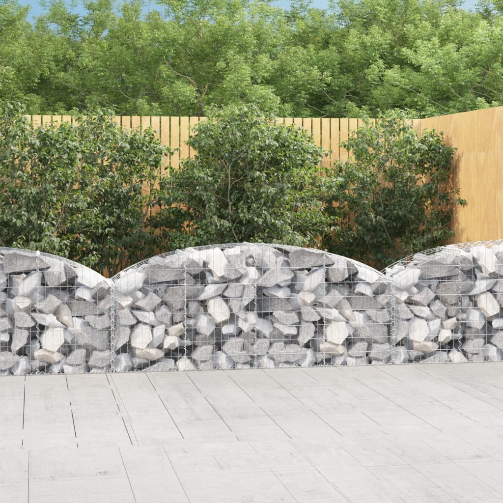 Coș gabion arcuit 200x50x60/80 cm fier galvanizat