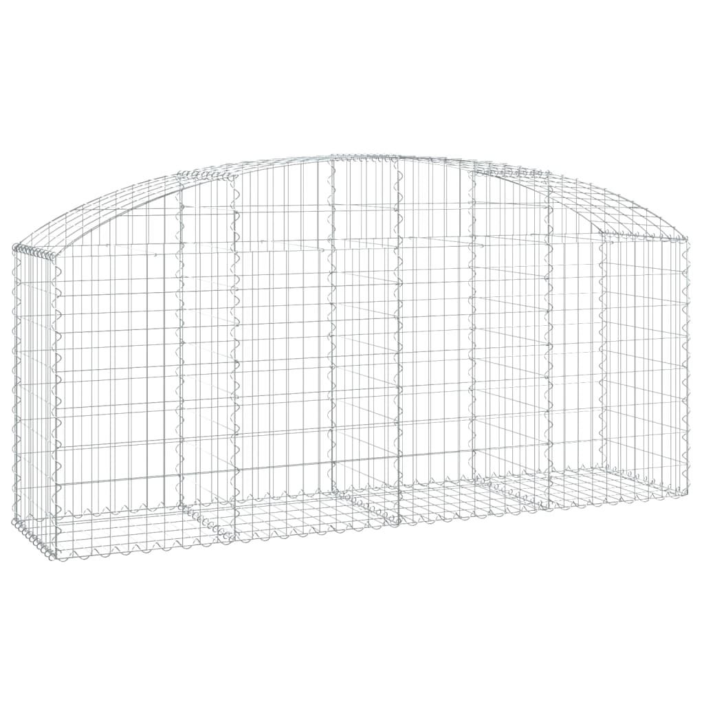 Coș gabion arcuit 200x50x80/100 cm fier galvanizat