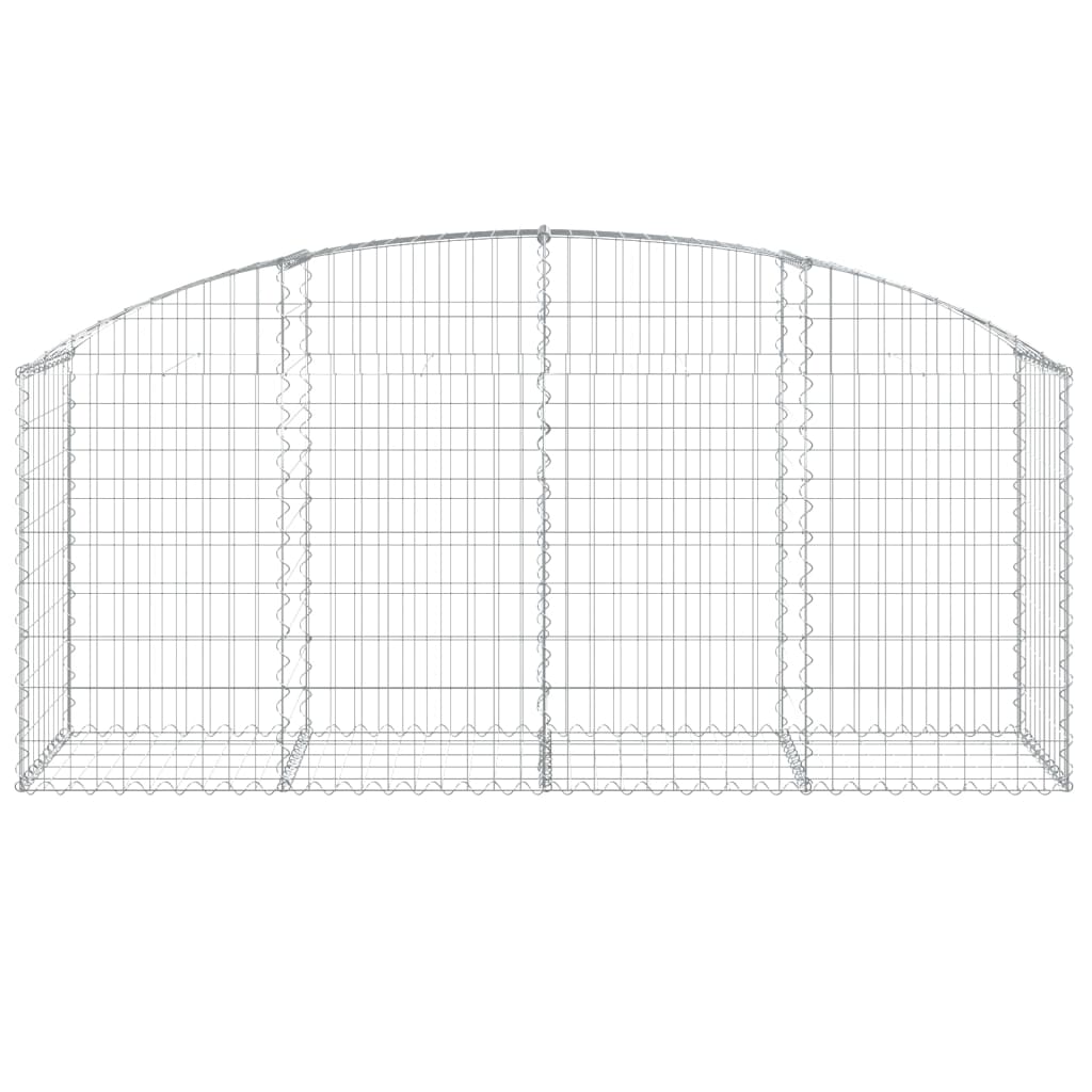 Coș gabion arcuit 200x50x80/100 cm fier galvanizat