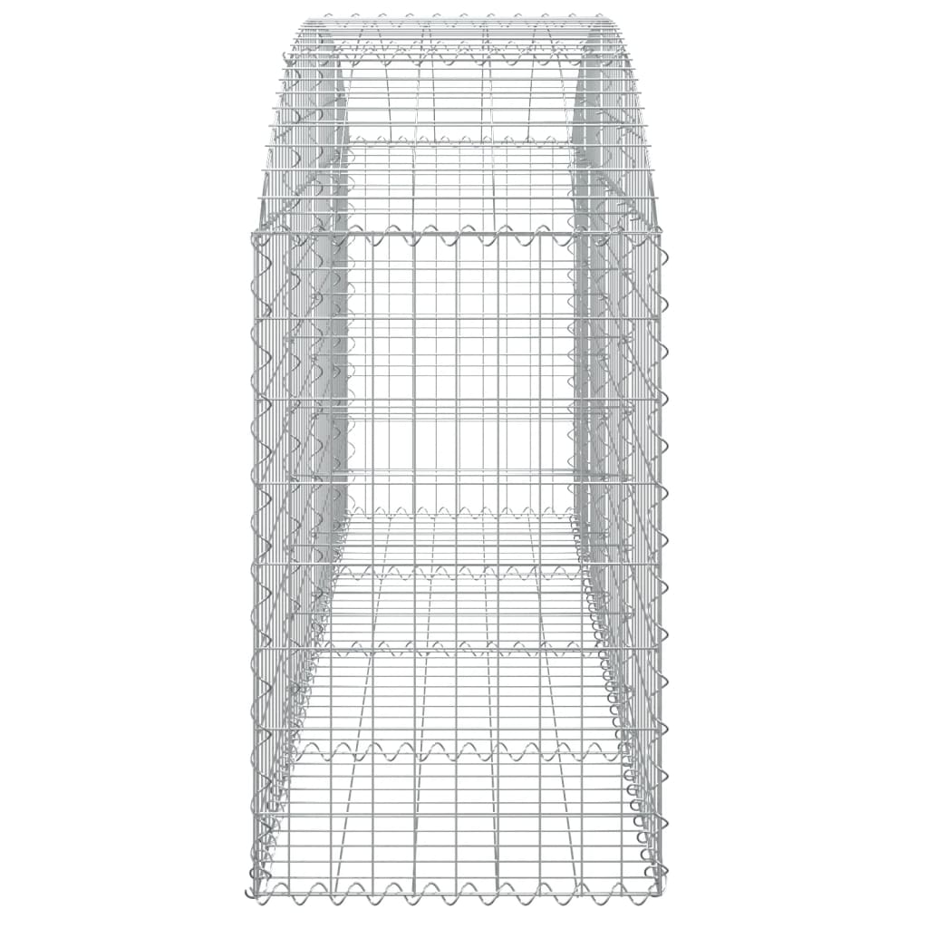 Coș gabion arcuit 200x50x80/100 cm fier galvanizat