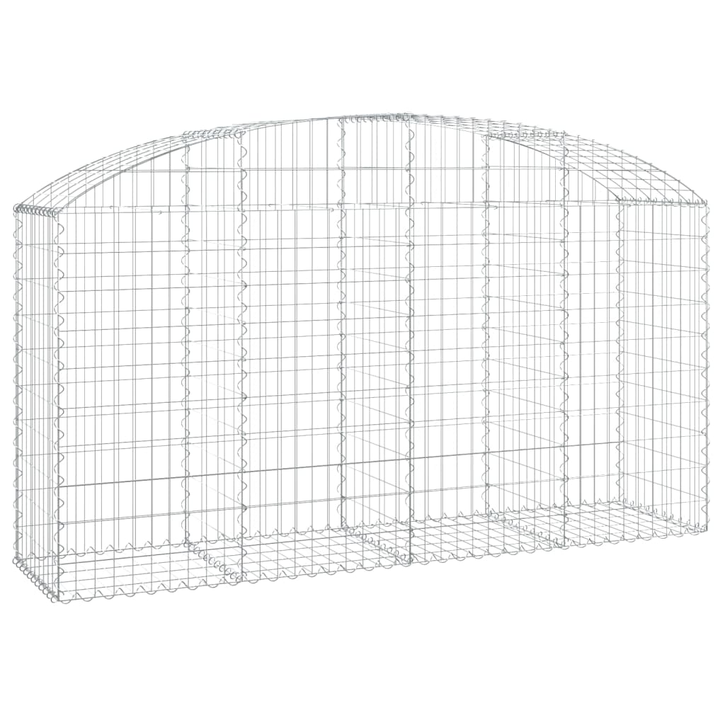 Coș gabion arcuit 200x50x100/120 cm fier galvanizat