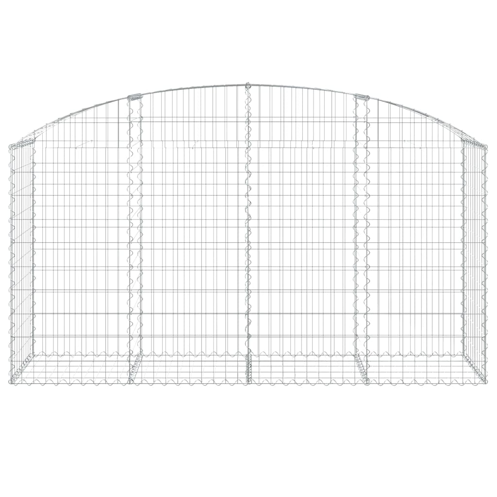 Coș gabion arcuit 200x50x100/120 cm fier galvanizat