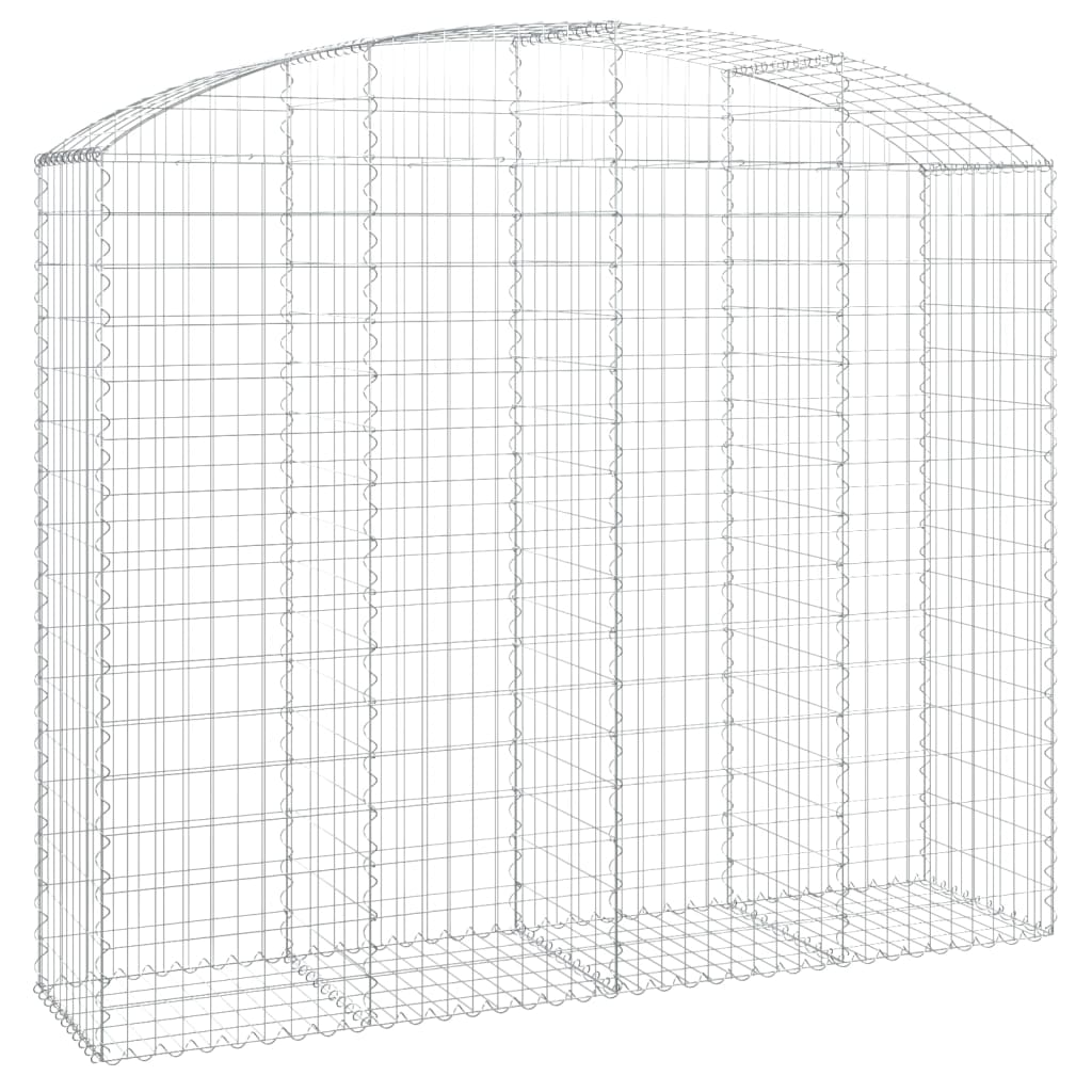 Coș gabion arcuit, 200x50x160/180 cm, fier galvanizat