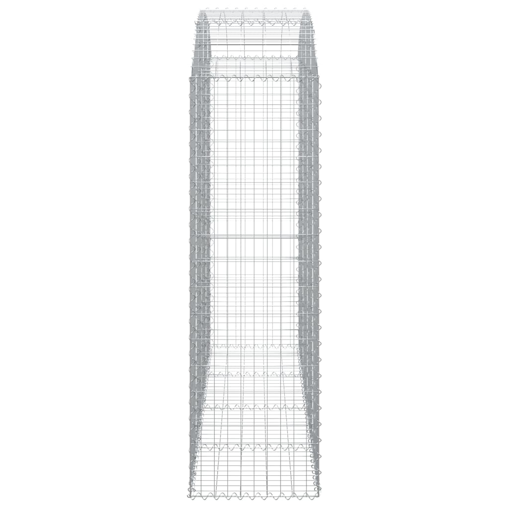 Coș gabion arcuit, 200x50x160/180 cm, fier galvanizat