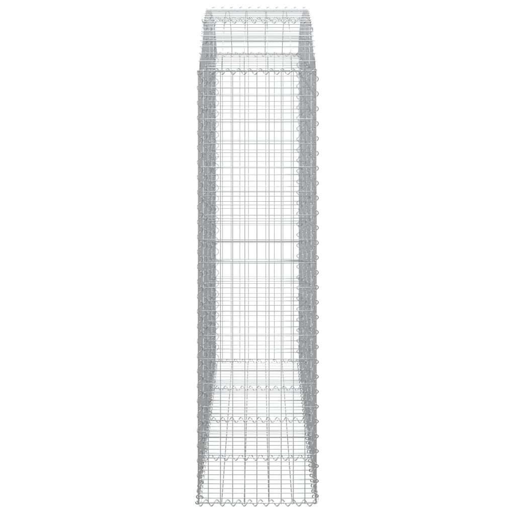 Coș gabion arcuit, 200x50x180/200 cm, fier galvanizat