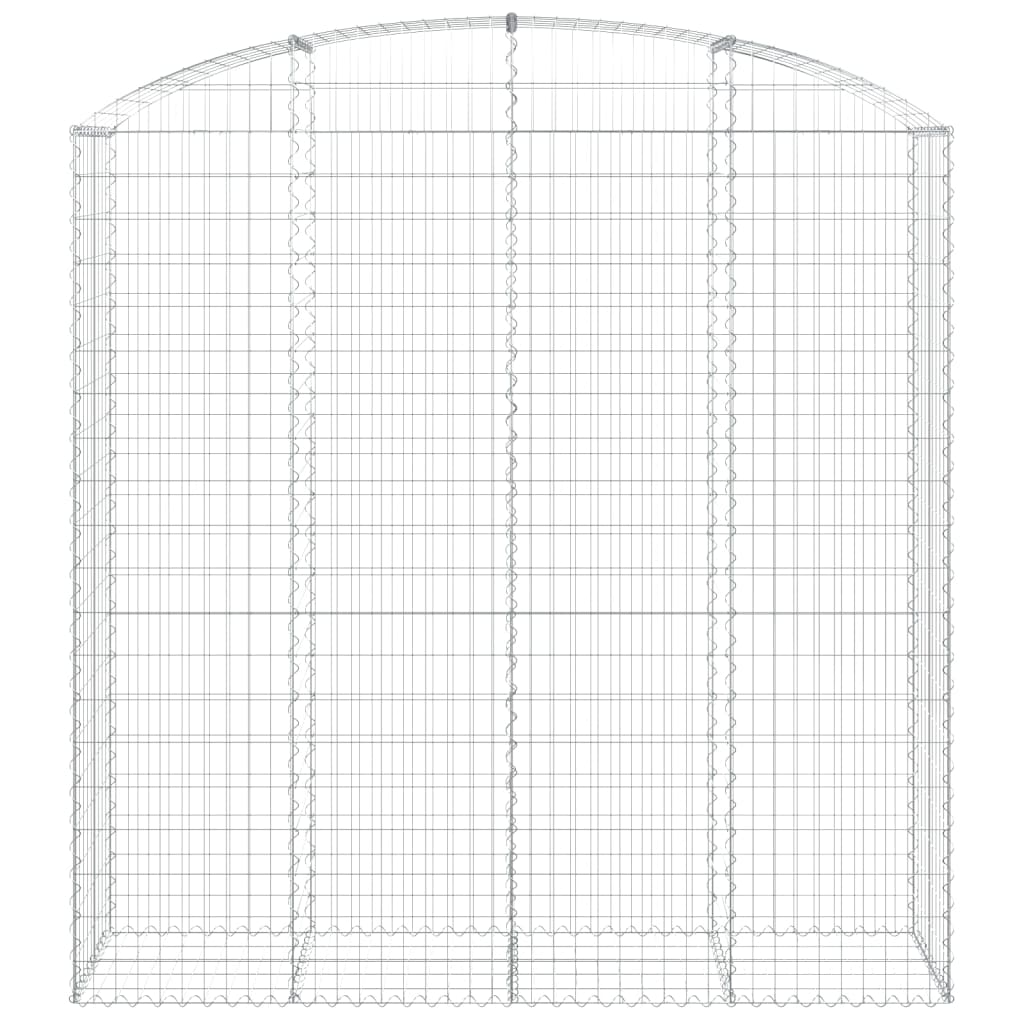Coș gabion arcuit 200x50x200/220 cm fier galvanizat