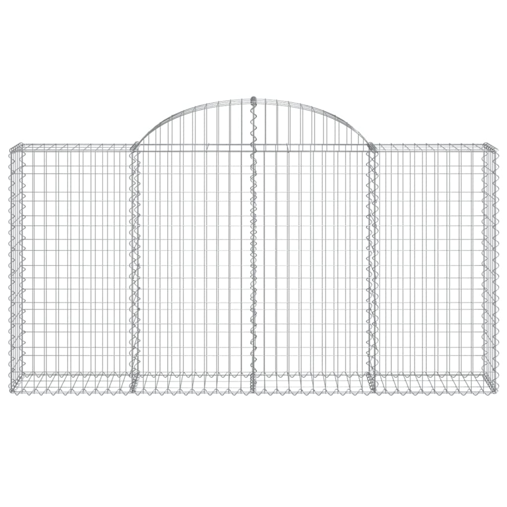 Coș gabion arcuit 200x30x100/120 cm fier galvanizat