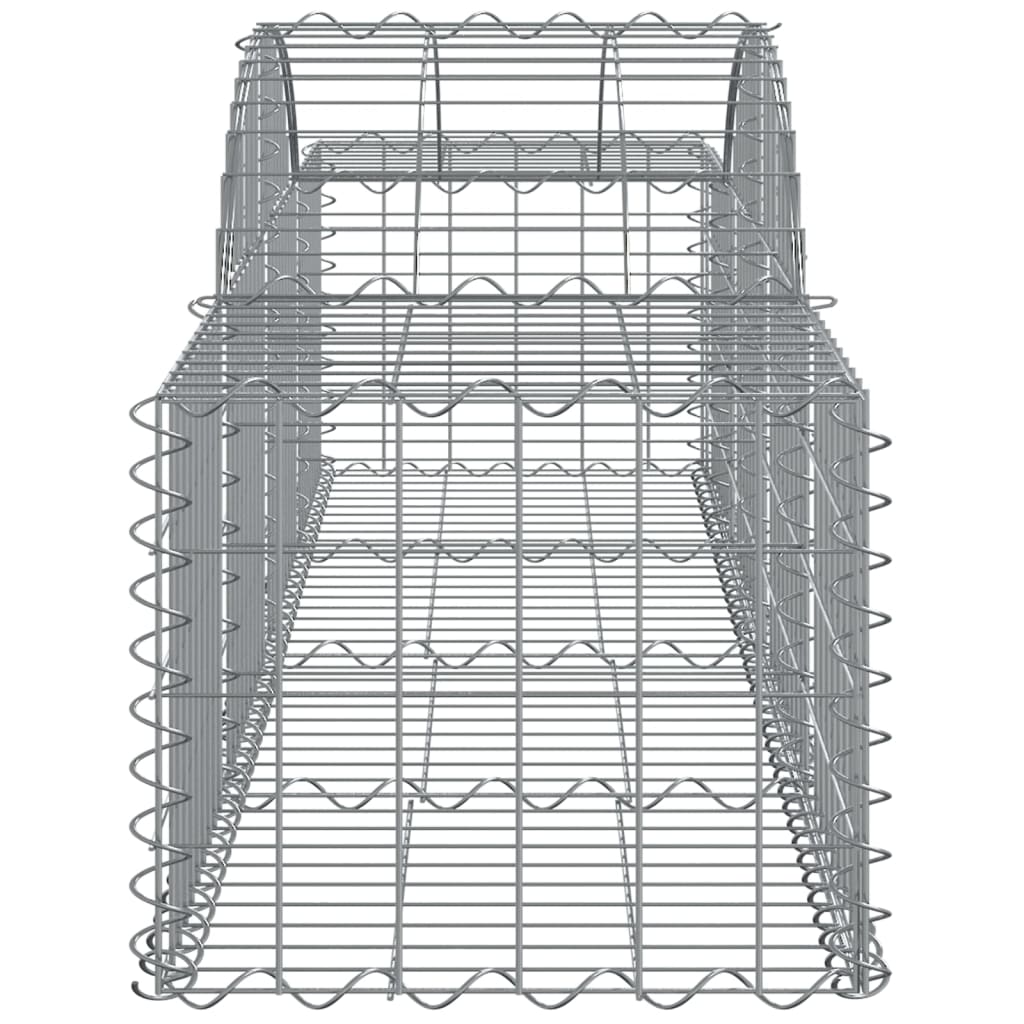 Coș gabion arcuit, 200x50x40/60 cm, fier galvanizat