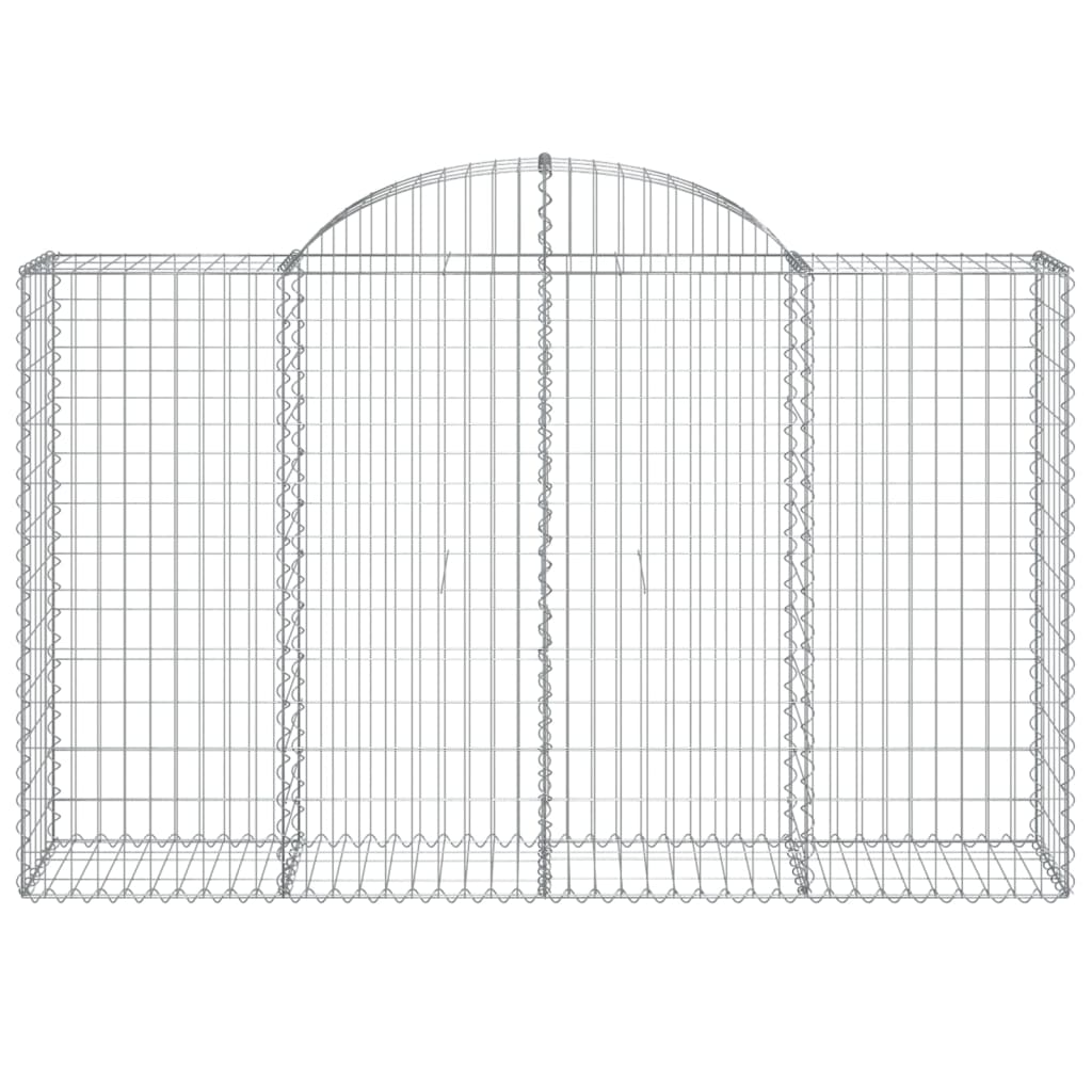 Coș gabion arcuit 200x50x120/140 cm fier galvanizat