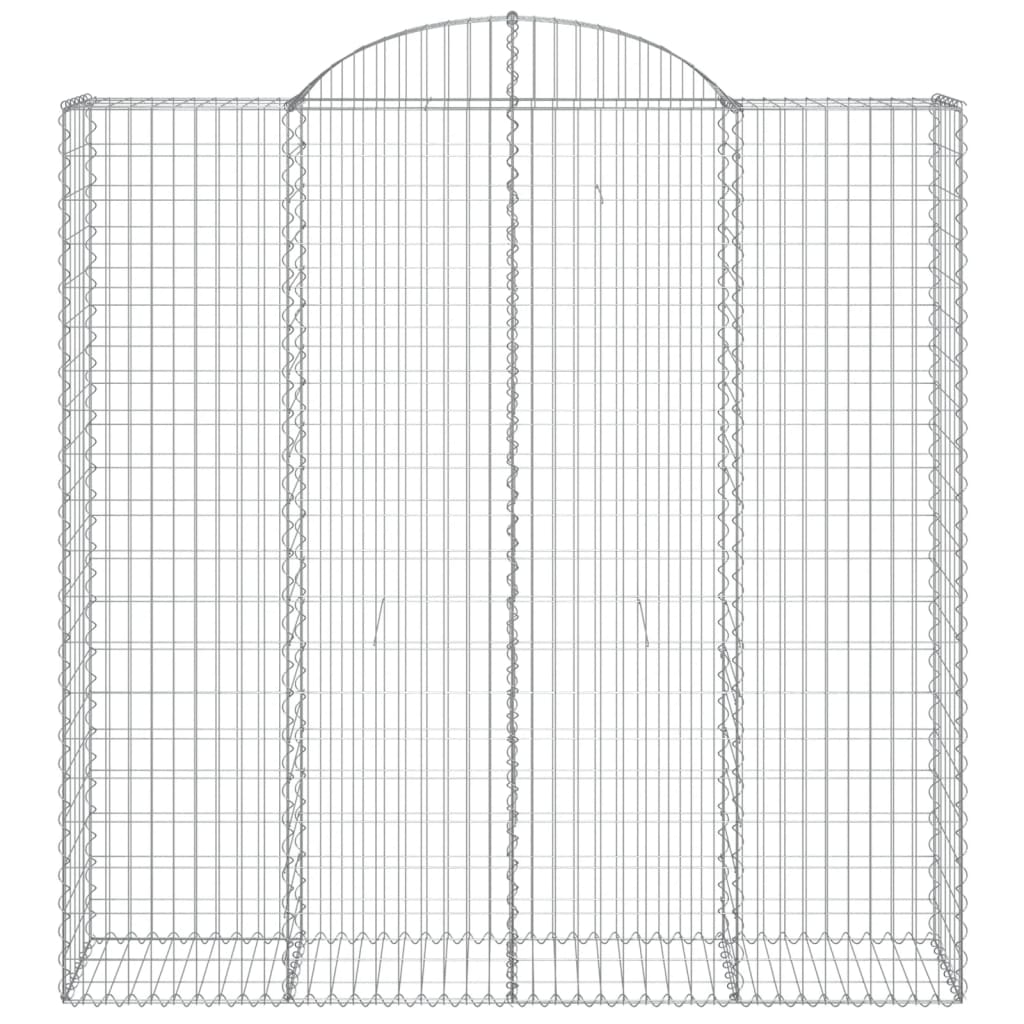 Coș gabion arcuit 200x50x200/220 cm fier galvanizat