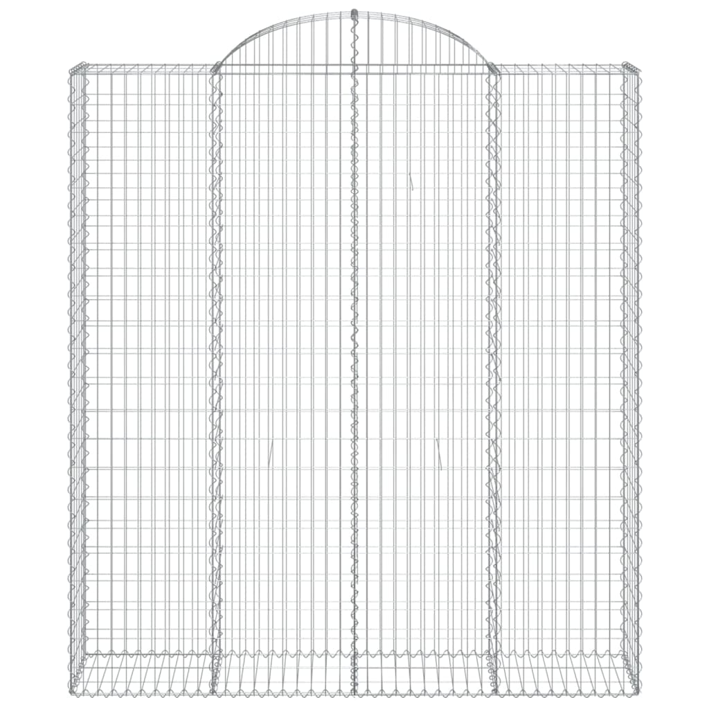 Coș gabion arcuit, 200x50x220/240 cm, fier galvanizat