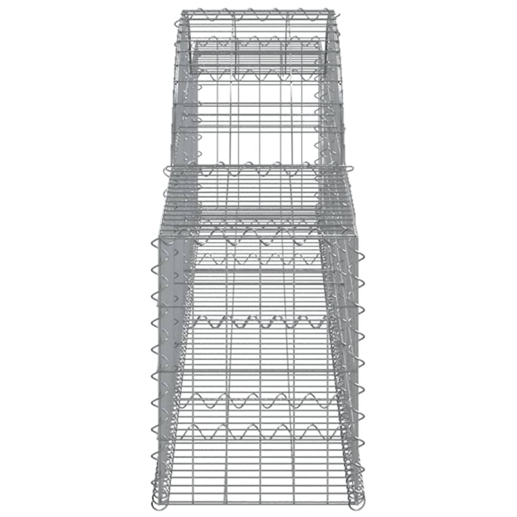 Coș gabion arcuit 300x30x40/60 cm, fier galvanizat