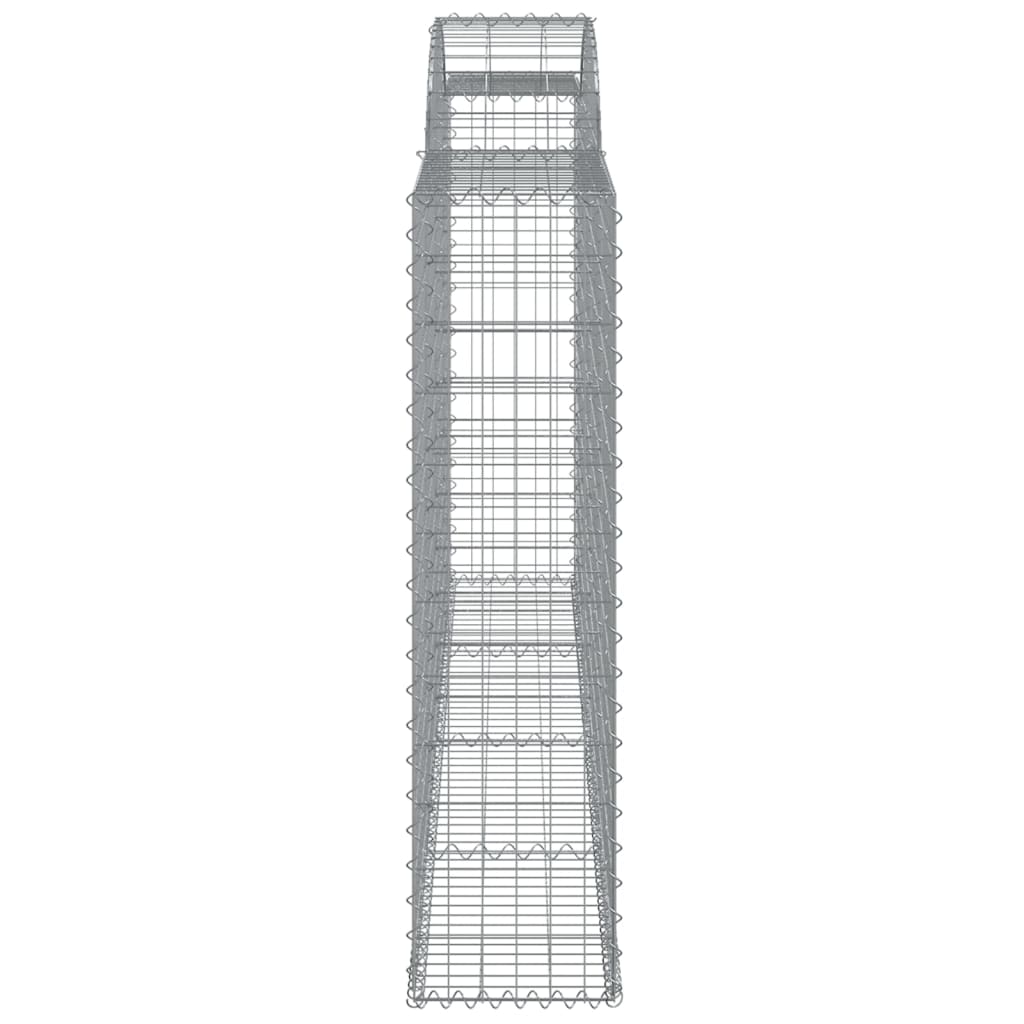Coș gabion arcuit, 300x30x120/140 cm fier galvanizat