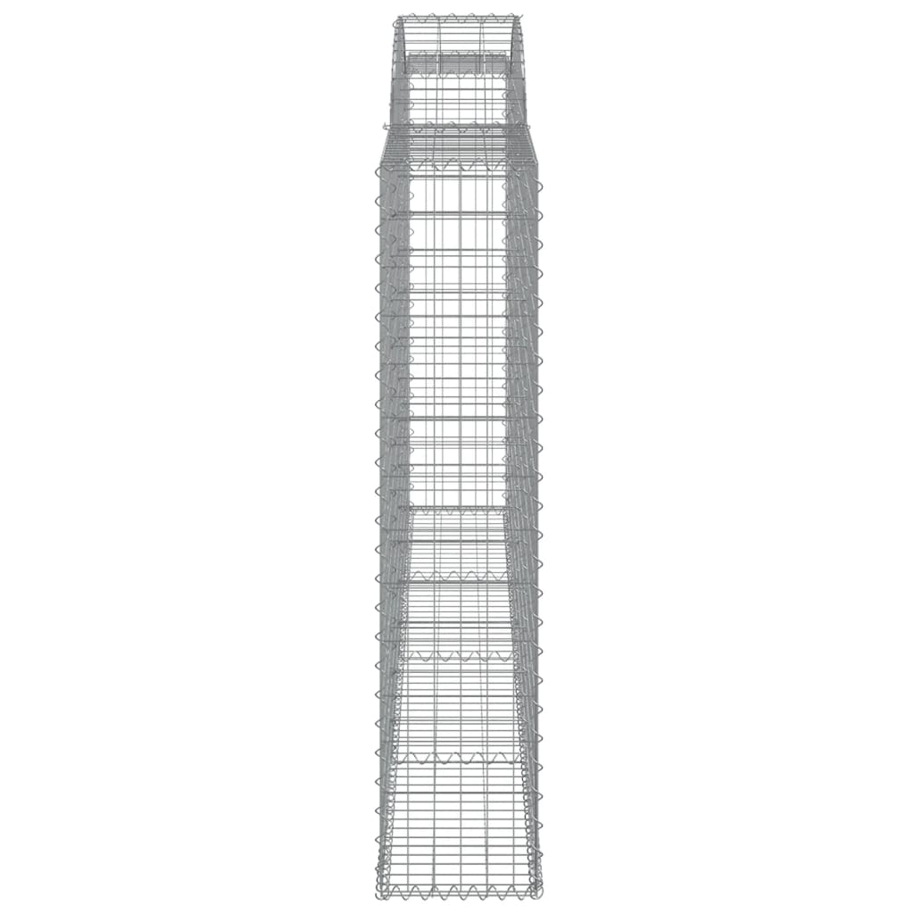 Coș gabion arcuit, 300x30x140/160 cm, fier galvanizat
