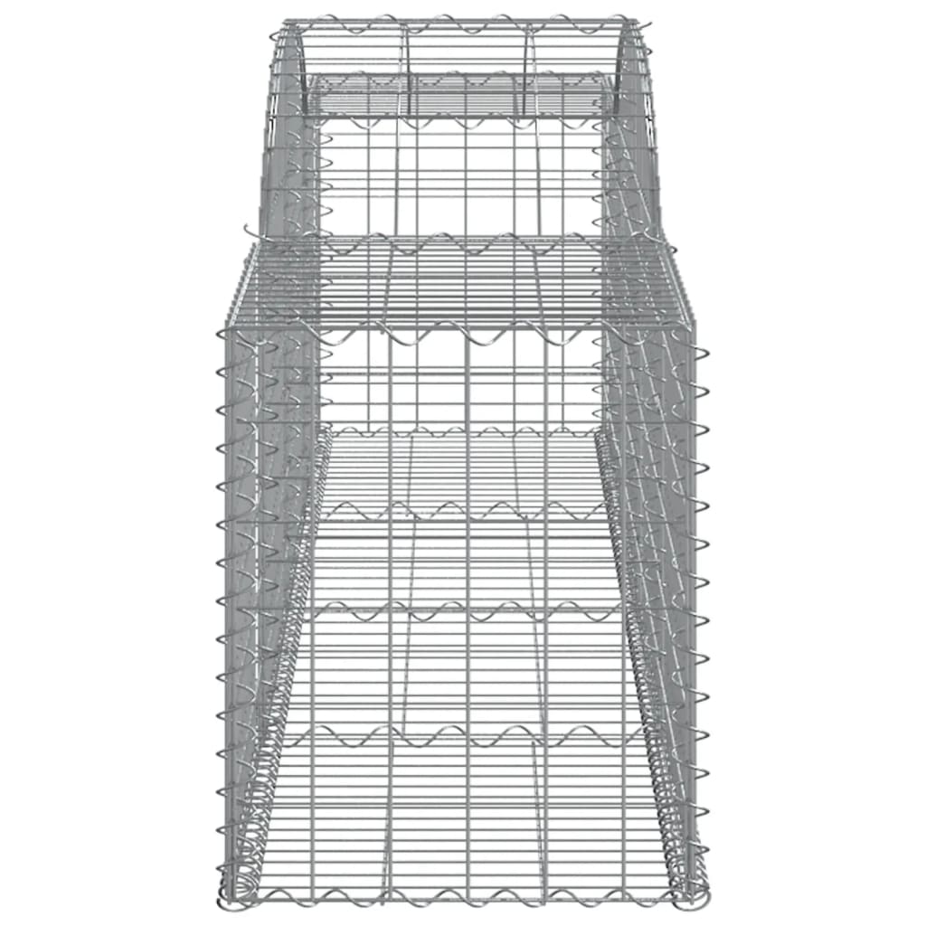 Coș gabion arcuit, 300x50x60/80 cm, fier galvanizat