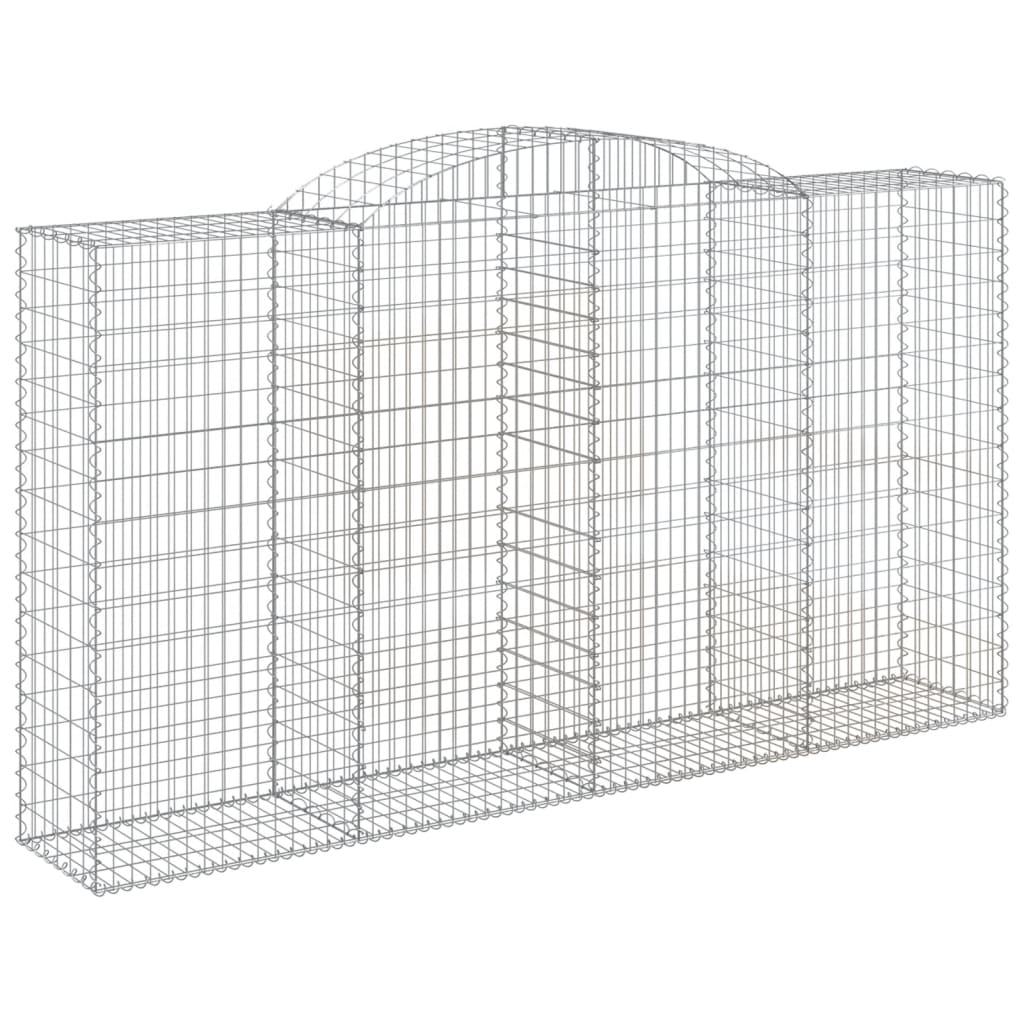 Coș gabion arcuit, 300x50x160/180 cm, fier galvanizat