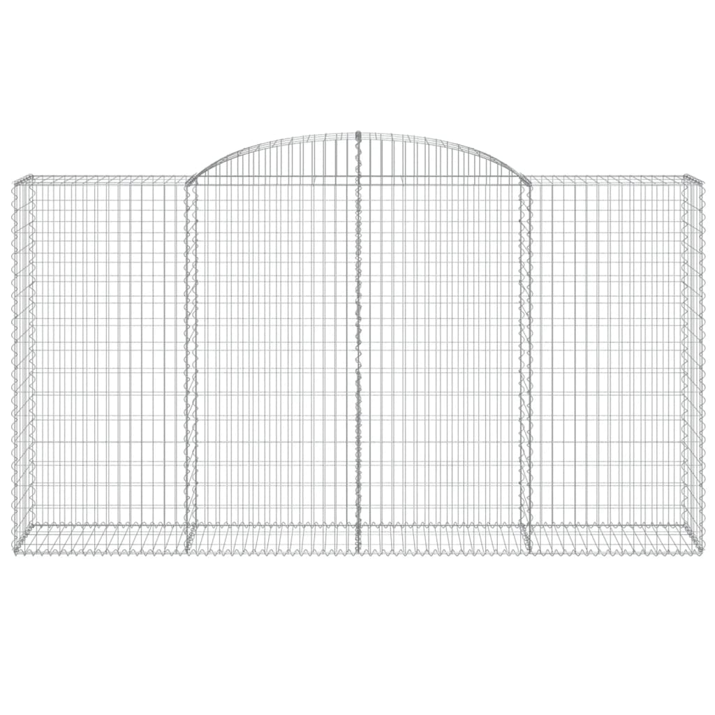 Coș gabion arcuit, 300x50x160/180 cm, fier galvanizat