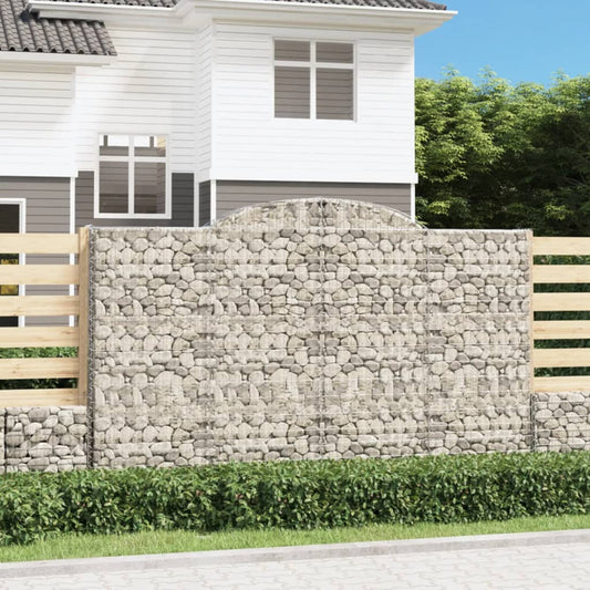 Coș gabion arcuit, 300x50x180/200 cm, fier galvanizat