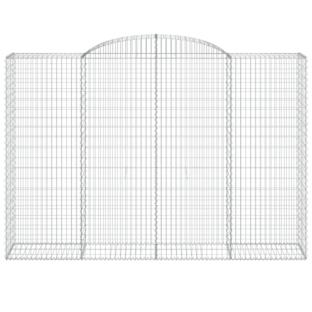 Coș gabion arcuit, 300x50x200/220 cm, fier galvanizat