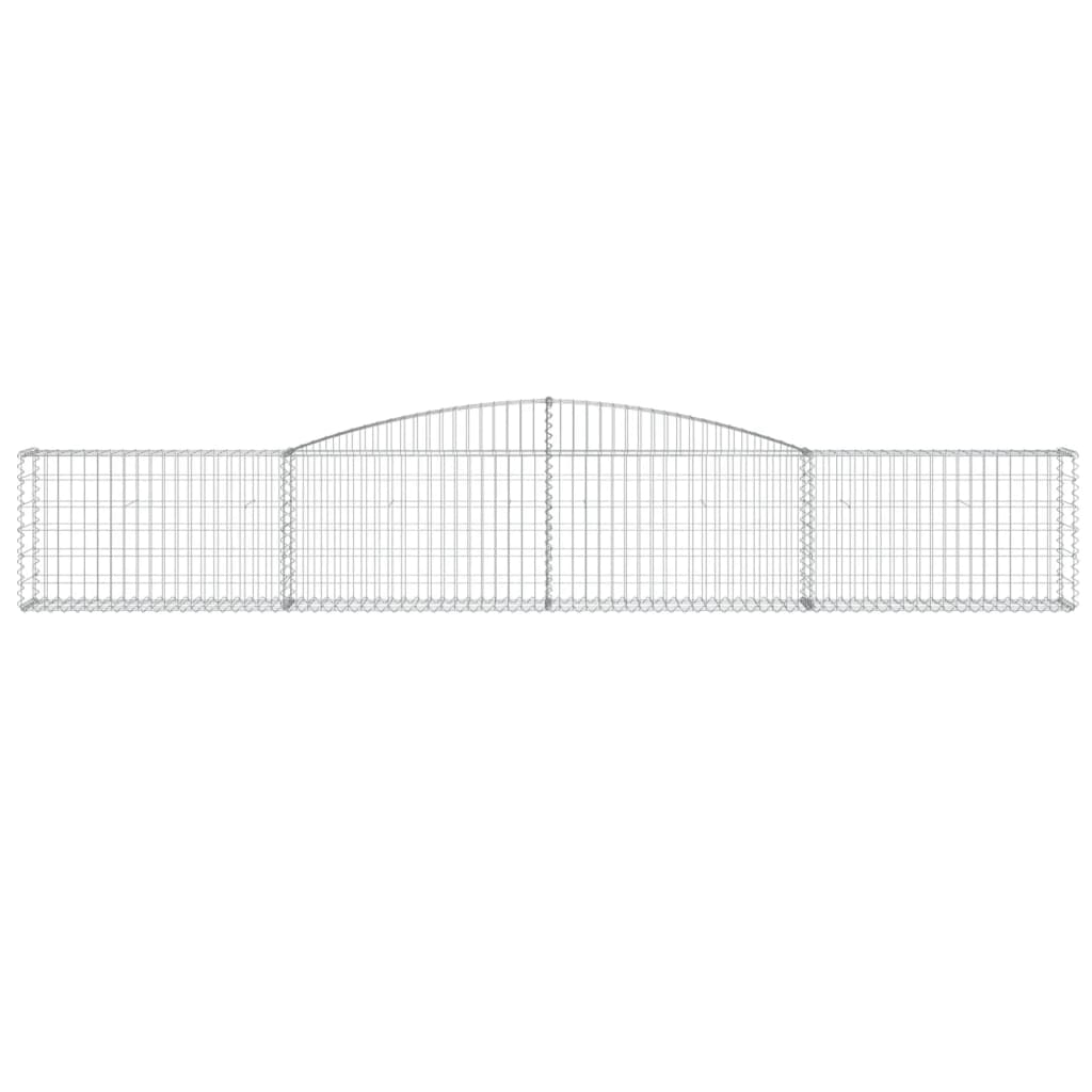 Coș gabion arcuit 400x30x60/80 cm fier galvanizat
