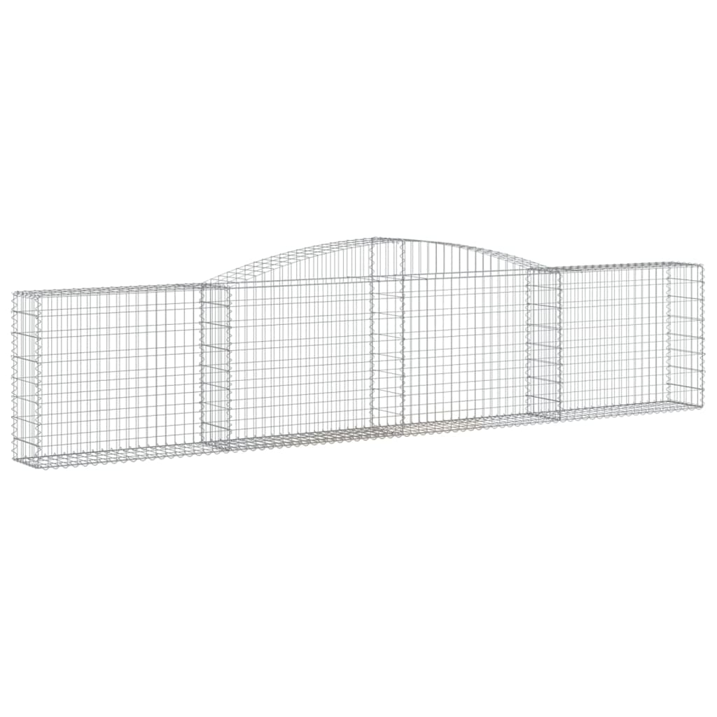 Coș gabion arcuit 400x30x80/100 cm fier galvanizat