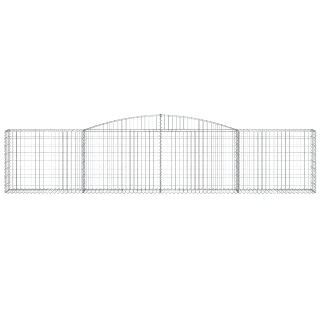Coș gabion arcuit 400x30x80/100 cm fier galvanizat