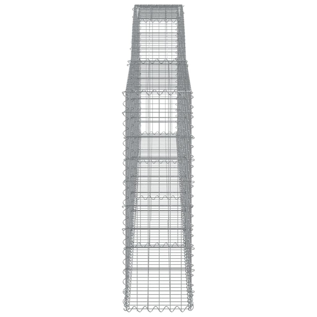 Coș gabion arcuit 400x30x100/120 cm fier galvanizat