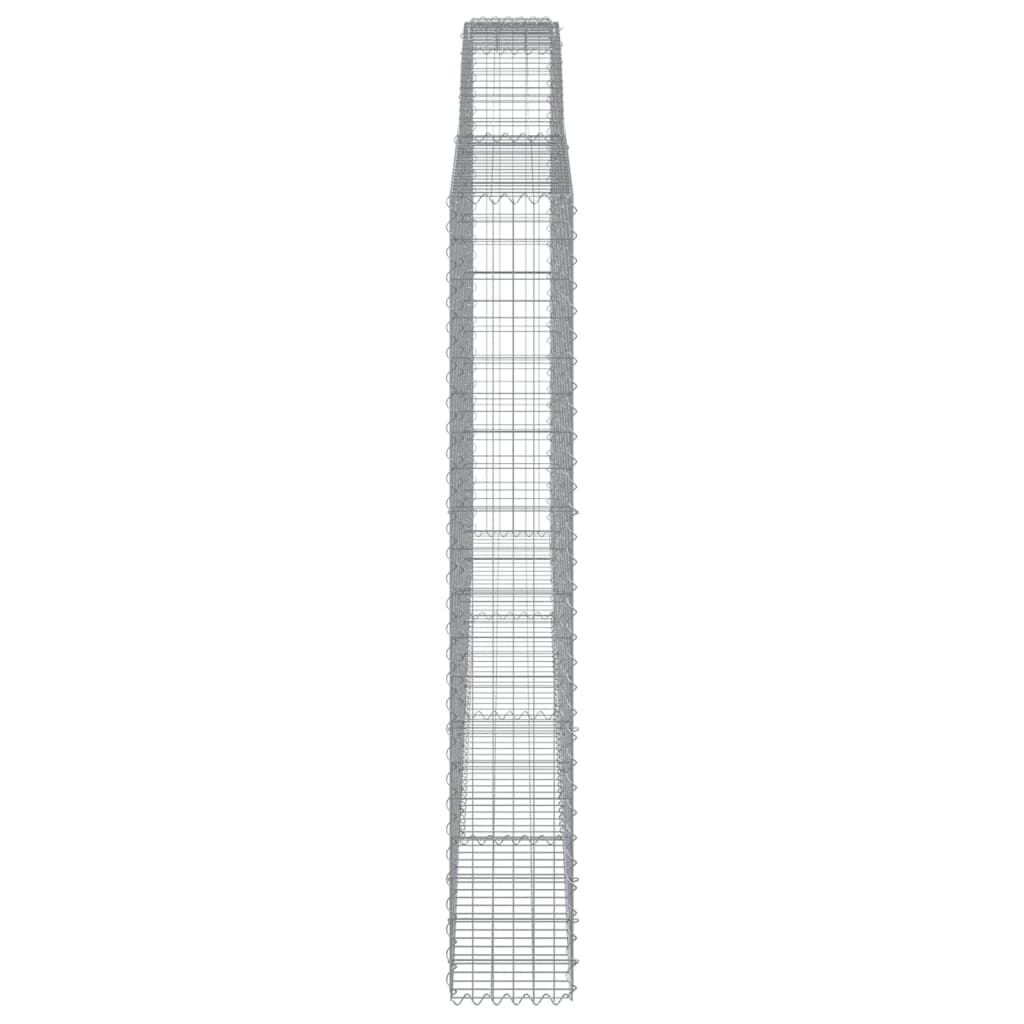 Coș gabion arcuit 400x30x200/220 cm fier galvanizat