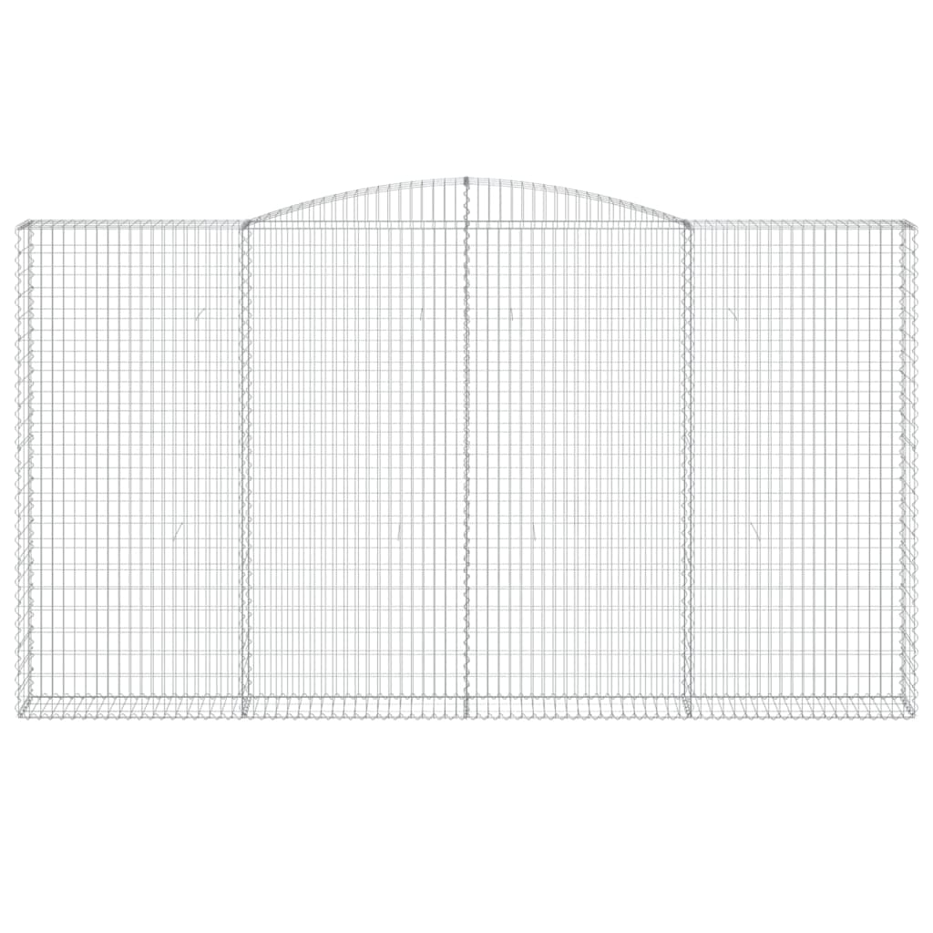 Coș gabion arcuit 400x30x220/240 cm fier galvanizat