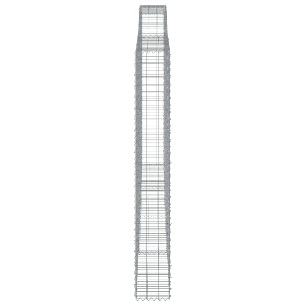 Coș gabion arcuit 400x30x220/240 cm fier galvanizat