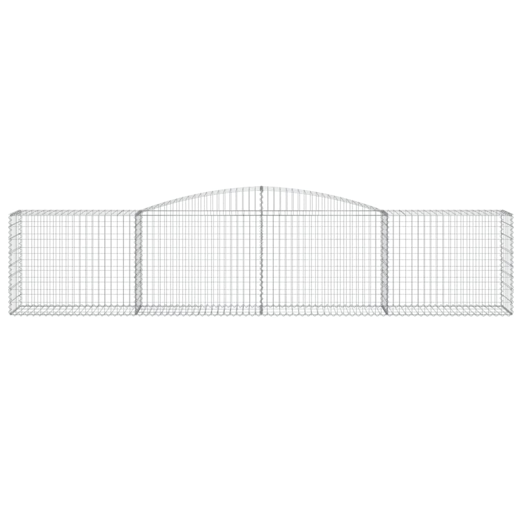 Coș gabion arcuit 400x50x80/100 cm fier galvanizat