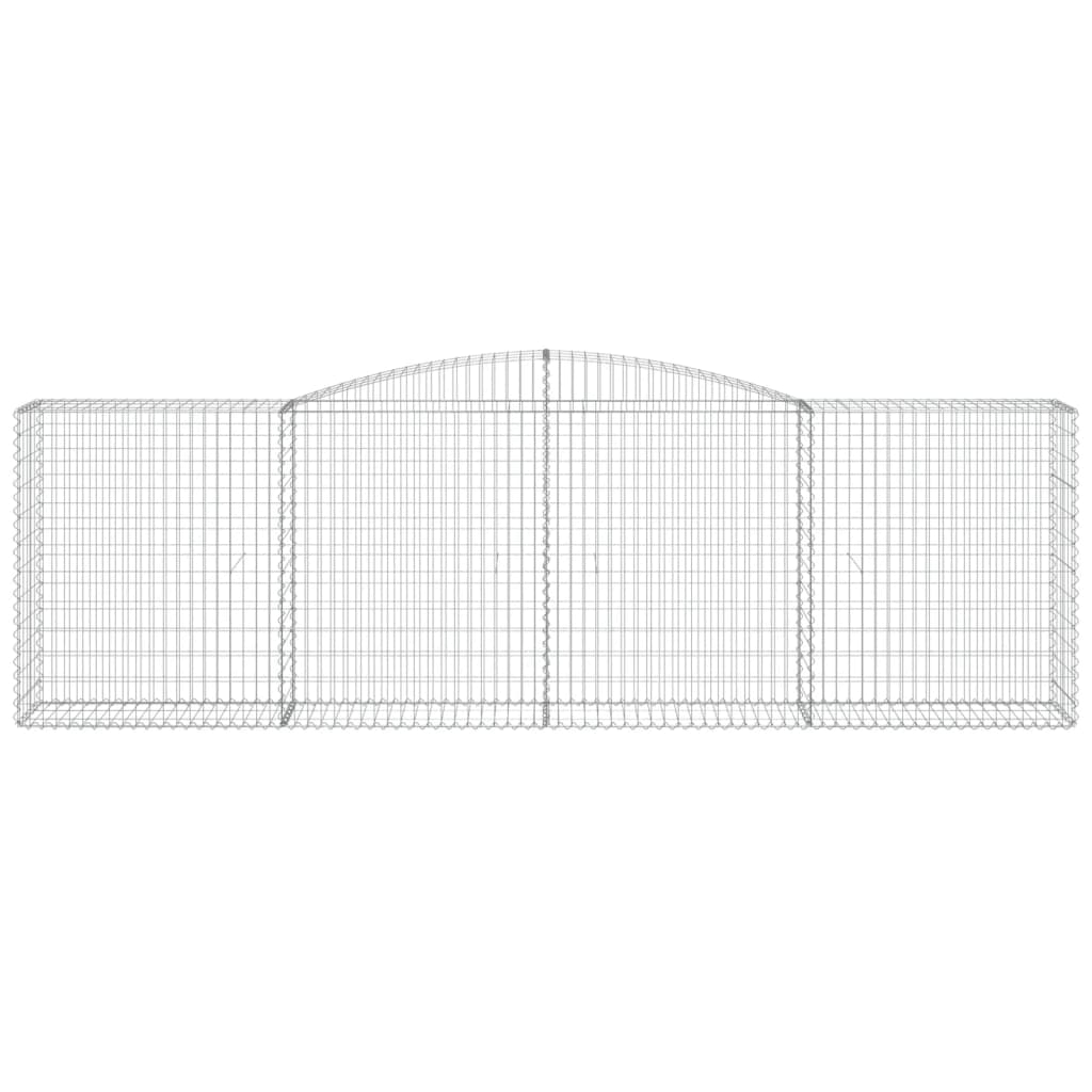 Coș gabion arcuit 400x50x120/140 cm fier galvanizat