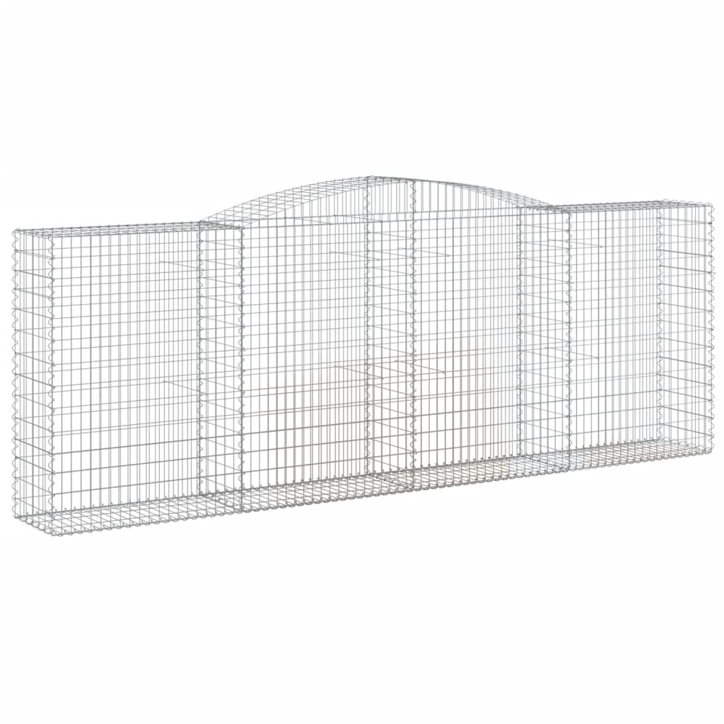 Coș gabion arcuit, 400x50x140/160 cm, fier galvanizat