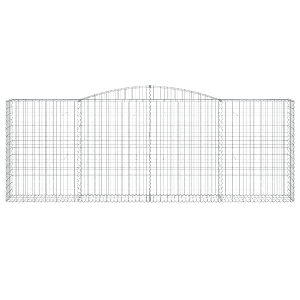 Coș gabion arcuit, 400x50x140/160 cm, fier galvanizat