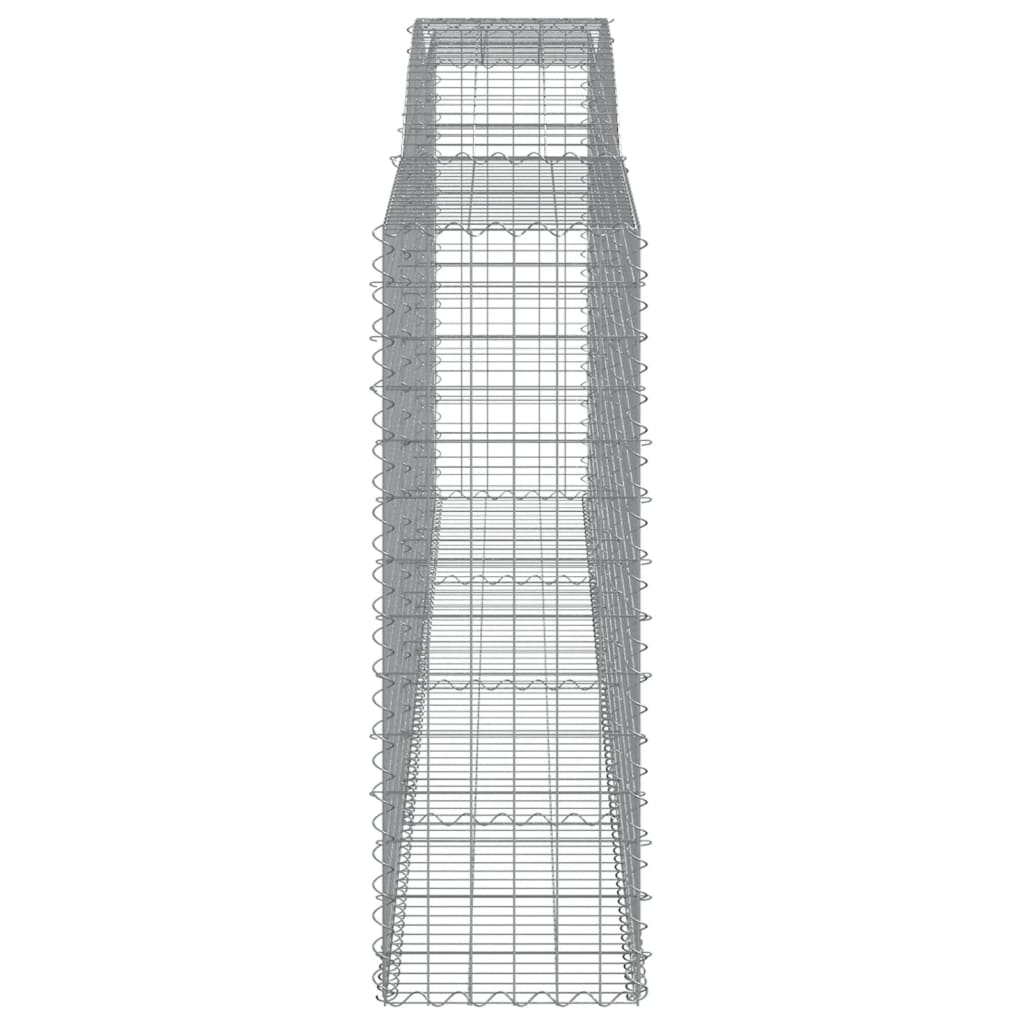 Coș gabion arcuit, 400x50x140/160 cm, fier galvanizat