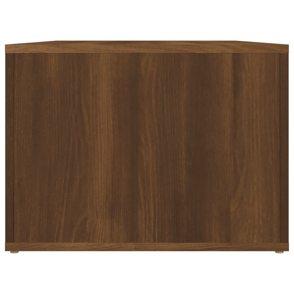 Coffee table, brown oak, 80x50x36 cm, composite wood