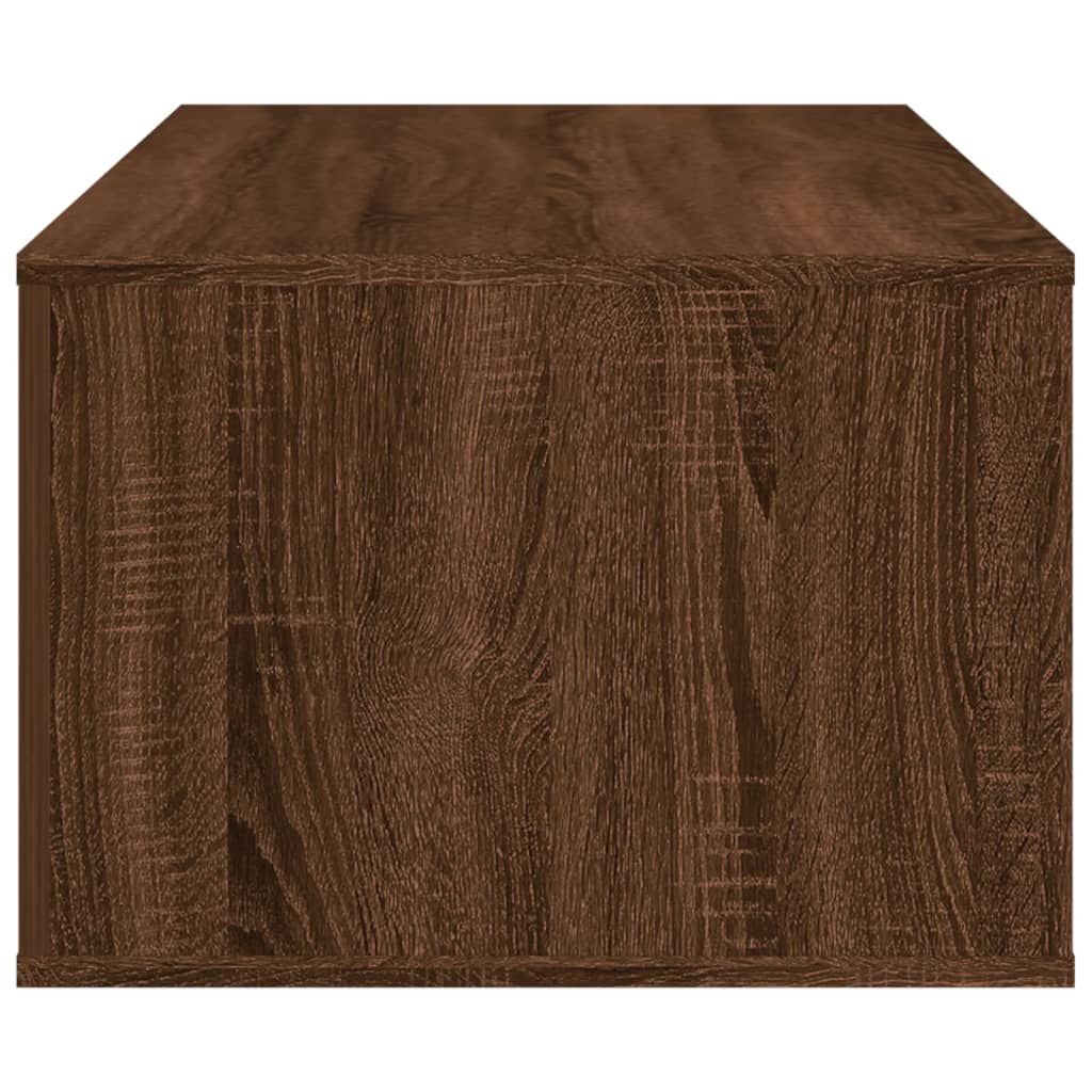 Coffee table, brown oak, 100x50.5x35 cm, composite wood
